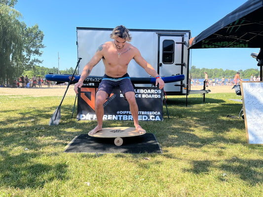 example of balance board in a dynamic form of training.