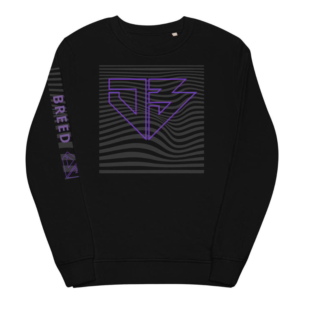 DB | Purp Wave Unisex organic sweatshirt