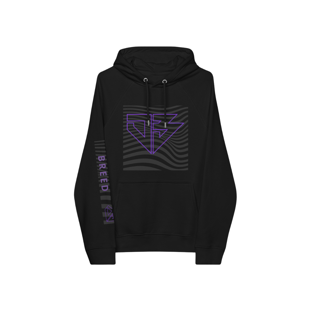 DB | Purp Wave Unisex eco raglan hoodie