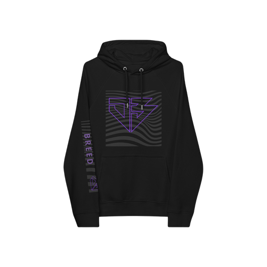 DB | Purp Wave Unisex eco raglan hoodie