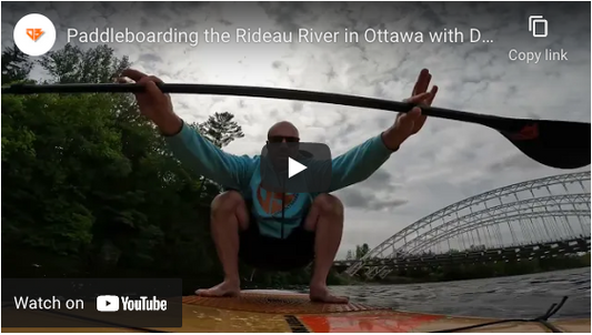 Stand Up Paddleboarding in Ottawa, Canada on the Rideau River, through Vimy Bridge